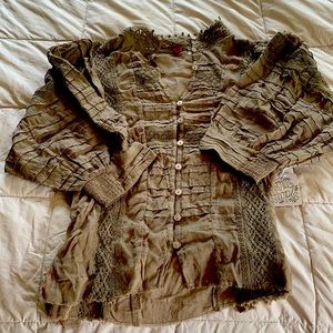 Free People NWT cotton top